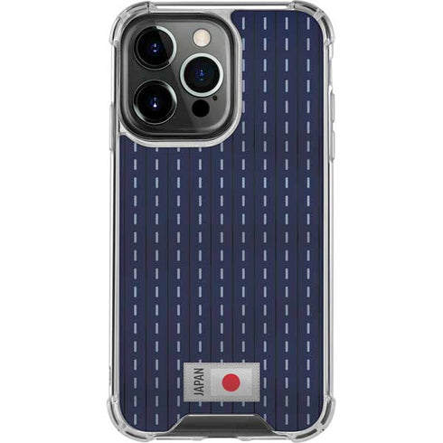 Japan Soccer Flag iPhone 14 Pro Clear Case